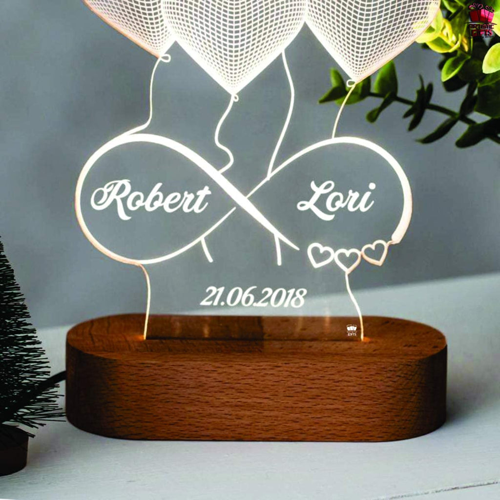 3D Illusion Personalized LED Lamp