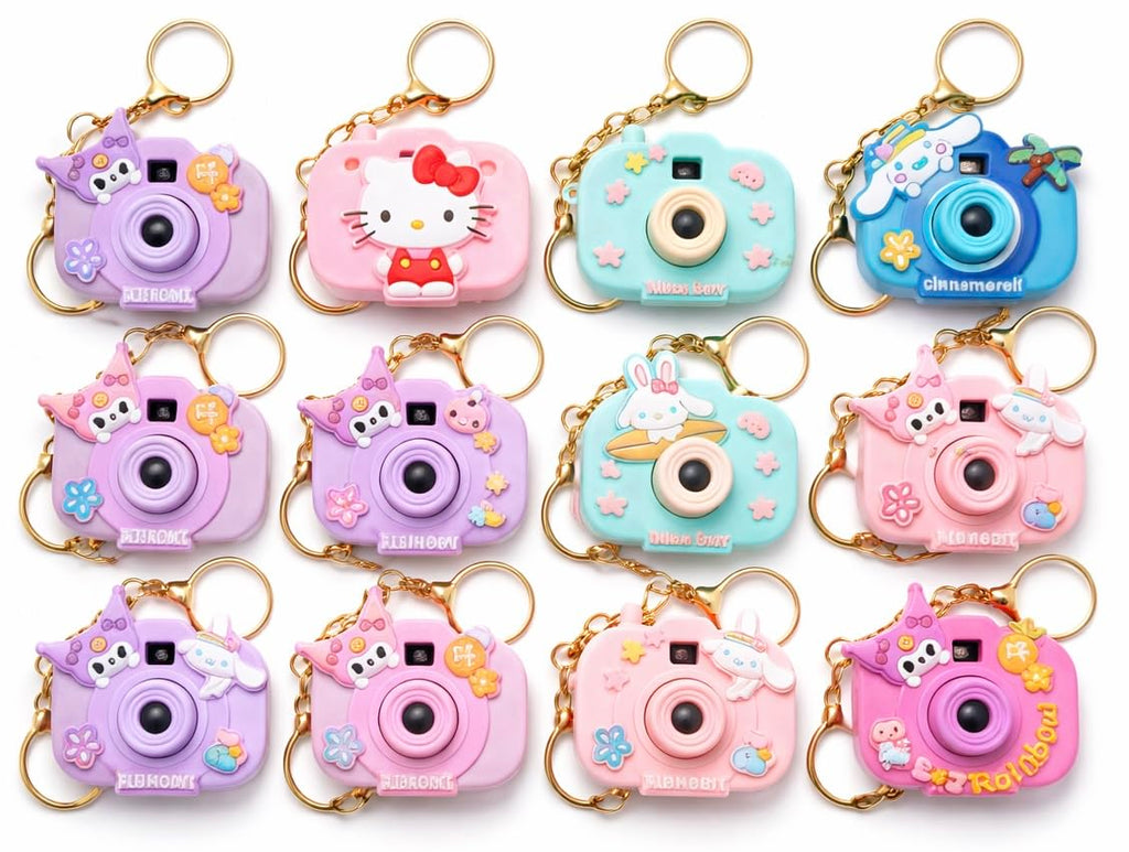 Cartoon Projection Camera Keychain