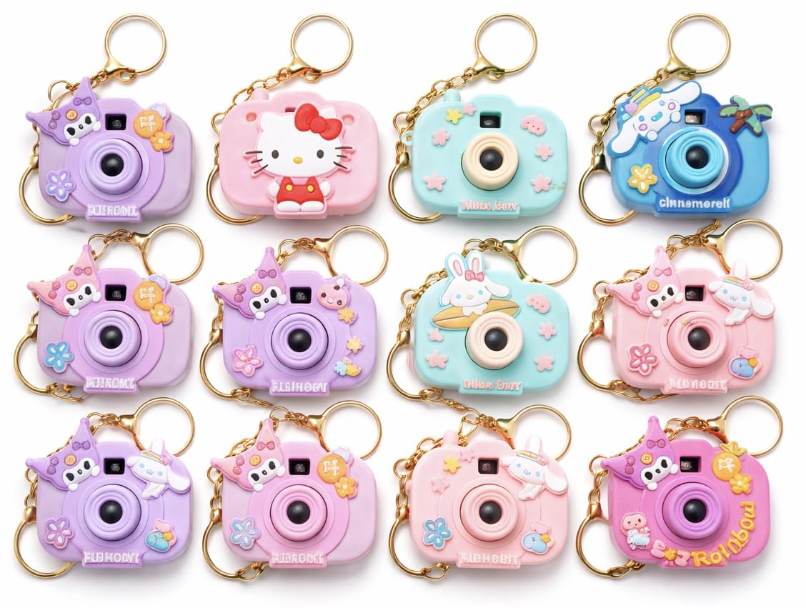 Cartoon Projection Camera Keychain