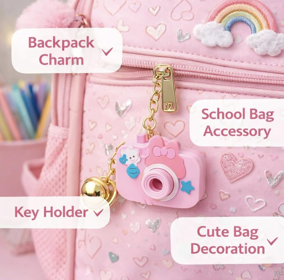 Cartoon Projection Camera Keychain