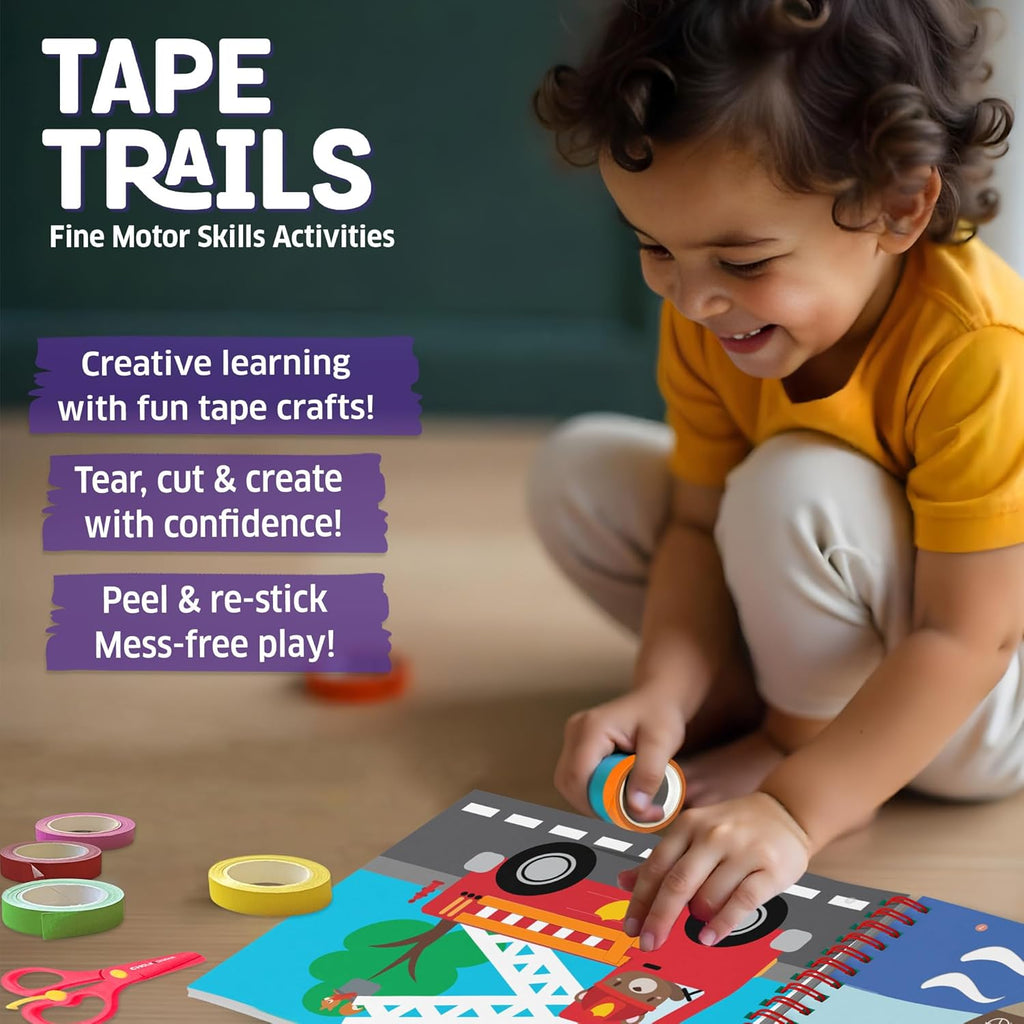 Chalk & Chuckles Tape Trails Art and Craft Kit for Kids