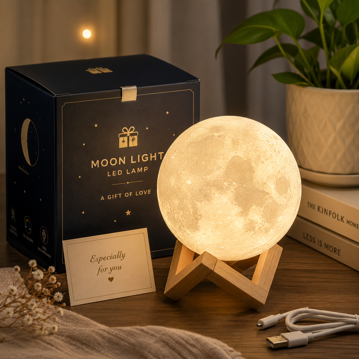 One94Store 3D Moon Lamp