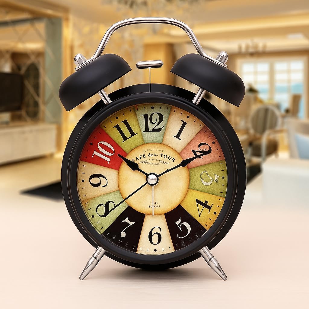 Classic Twin Bell Analog Alarm Clock