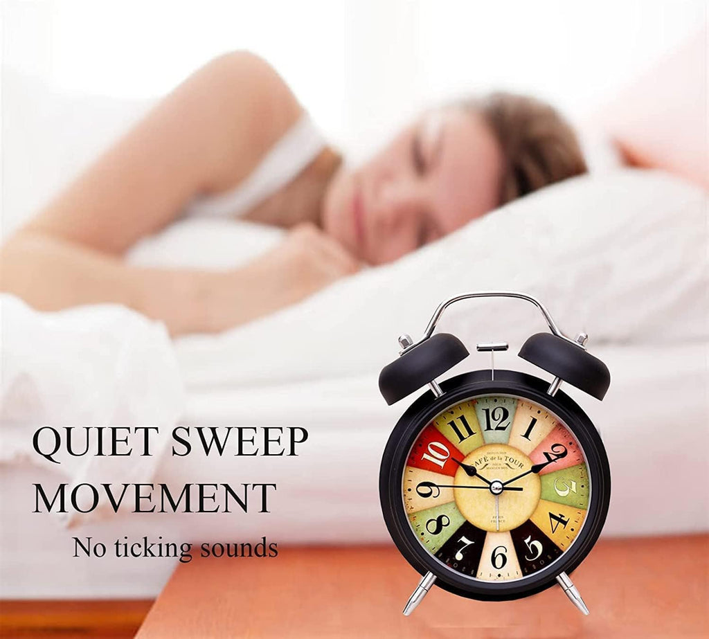 Classic Twin Bell Analog Alarm Clock