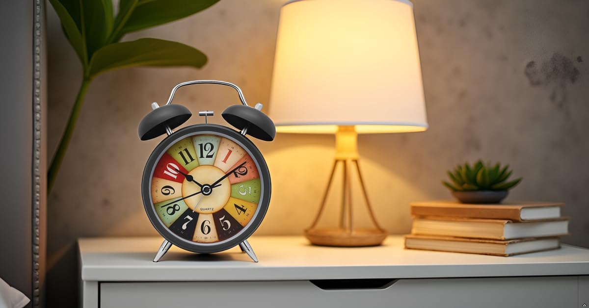 Classic Twin Bell Analog Alarm Clock