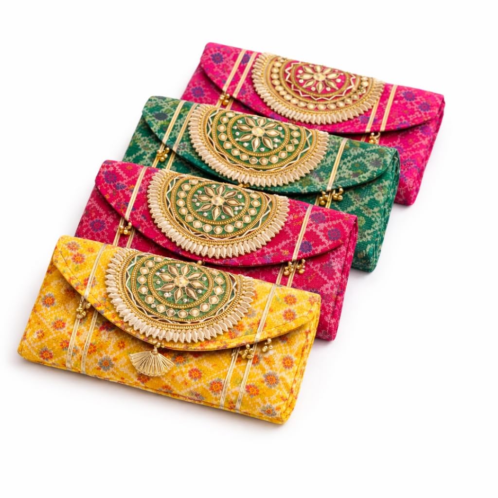 Jaipur Ace Women Ethnic Embroidered Clutch Bag