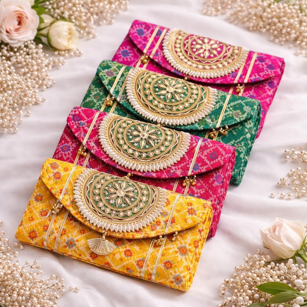 Jaipur Ace Women Ethnic Embroidered Clutch Bag