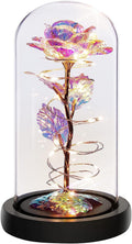 LED Galaxy Rose in Glass Dome